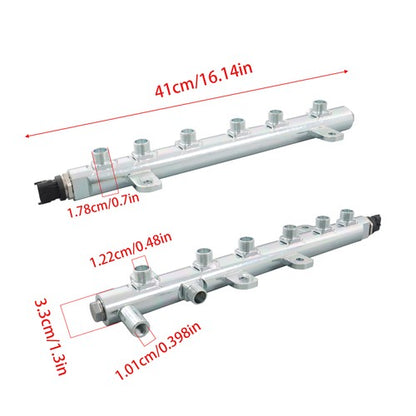 Solid Spare 6754-71-1210 Fuel Common Rail Fit For Komatsu Excavator PC200-8 PC220-8 PC210