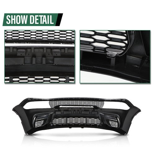 Solid Spare Front and Rear Bumper Hellcat Style Fit For 2015-2023 Dodge Charger Widebody Kit
