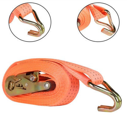 Solid Spare 4 Pack 1.5" x 15' 4400 lb Ratchet Straps with J Hook Heavy Duty Tie Down US