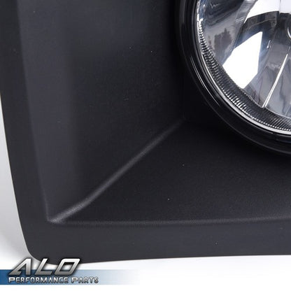 Solid Spare Fit For 14-15 GMC Sierra 1500 Clear Lens Bumper Fog Lights Left & Right Side