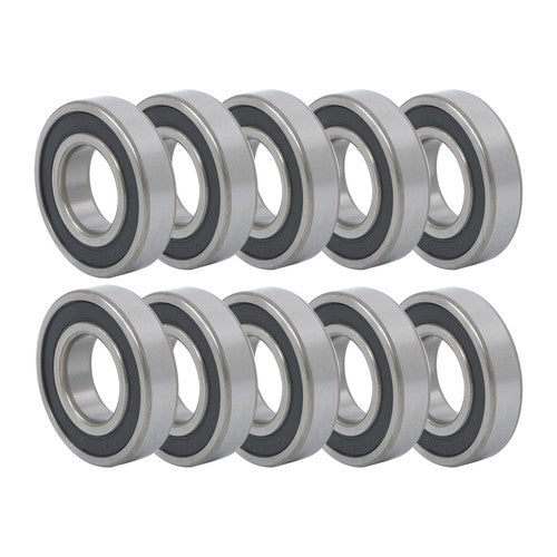 Solid Spare 10 Pack 6207-2RS 35mm x72mm x17mm Deep Groove Ball Bearing Rubber Sealed