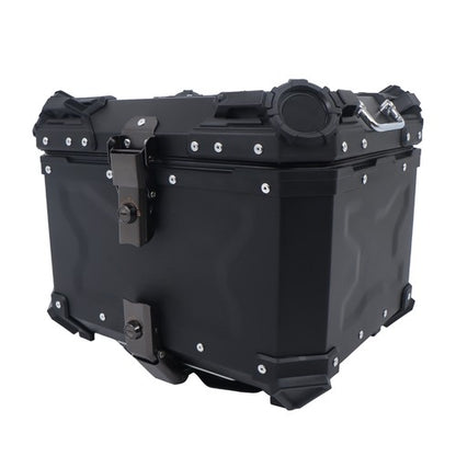 Solid Spare Waterproof Trunk Luggage Storage Case with Safety Lock Motorcycle Top Box 45L