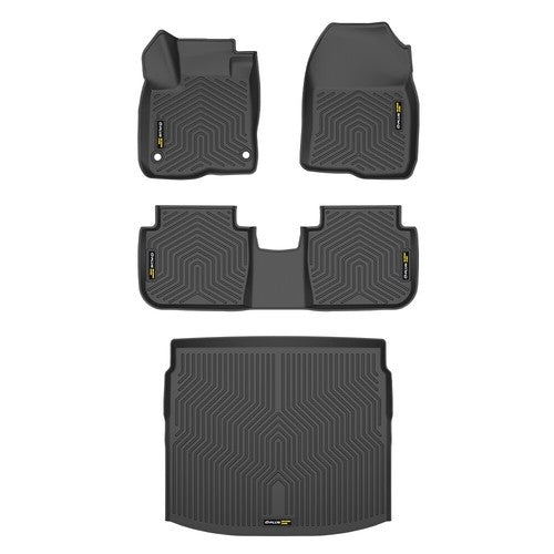 Solid Spare Fit For 2023-2024 Honda CR-V 3D Molded TPE Floor Mats Front+Rear+Cargo Liner