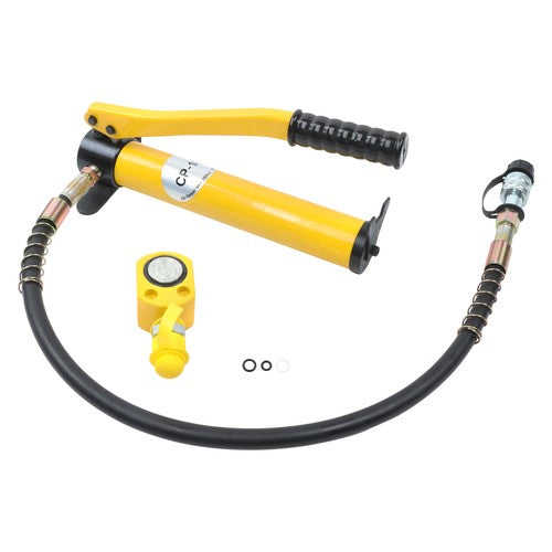 Solid Spare 5 Ton Hydraulic Jack Power Ram Kit and CP-180 Manual Hydraulic Hand Pump