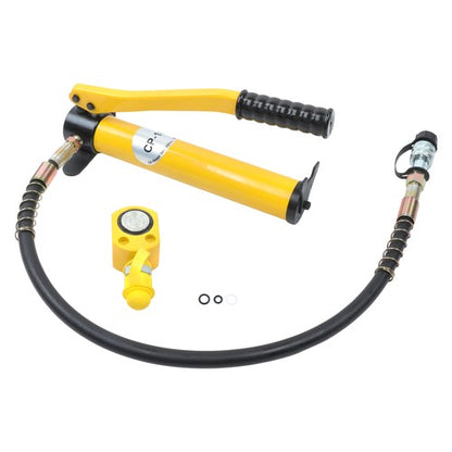 Solid Spare 5 Ton Hydraulic Jack Power Ram Kit and CP-180 Manual Hydraulic Hand Pump