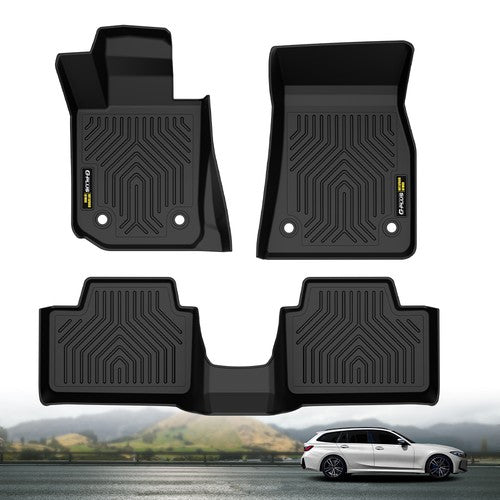 Solid Spare All Weather TPE Floor Mats Fit For 2019-2025 BMW 3 Series G20 Protection Liners