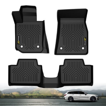 Solid Spare All Weather TPE Floor Mats Fit For 2019-2025 BMW 3 Series G20 Protection Liners