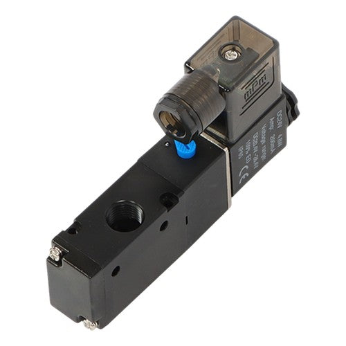 Solid Spare 1/4'' DC 12V 3 way 2 position Pneumatic Electric Solenoid Valve NPT Air Aluminum