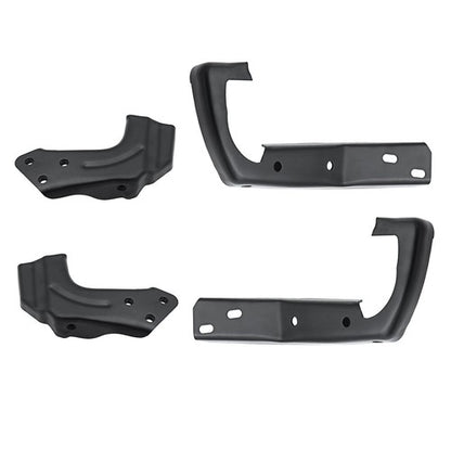 Solid Spare Black Metal Front Bumper Brackets Compatible 94-00 Chevrolet&GMC C-K Series 2pcs