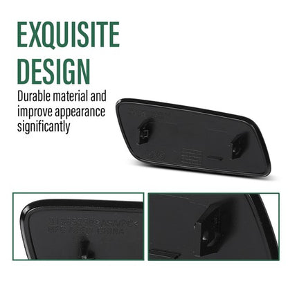 Solid Spare Fit For 17-25 Volvo S90 V90 Cross Country Headlight Washer Cover Cap Left+Right