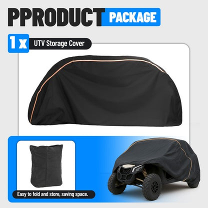 Solid Spare 2 Seat Vehicle Storage Dust Cover for Can-Am Maverick X3,Teryx Polaris RZR UTV