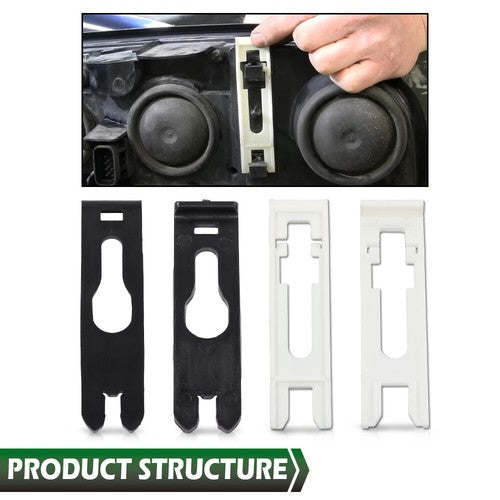 Solid Spare Fit For Buick Chevrolet GMC Oldsmobile Headlight Headlamp Retaining Clips 4pcs