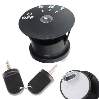 Solid Spare Ignition Key Switch & Keys for 48V RXV EZGO Electric Golf Cart Years 2008 & Up