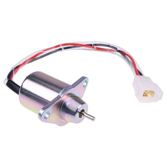 Solid Spare 119653-66500 Fuel Shutoff Solenoid Valve 12V for Yanmar 3TNE74 3TNE68 Engine