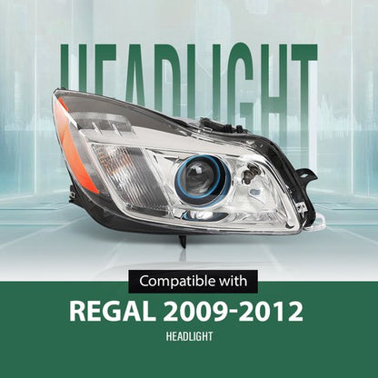 Solid Spare HID/Xenon Projector Headlight Headlamp Right Side Fit For 2009-2012 Buick Regal