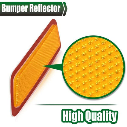 Solid Spare Fit For 2012-2015 BMW 328i Amber Bumper Reflector Side Marker Front Left & Right