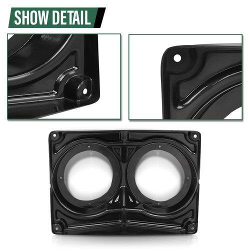 Solid Spare 6.5" Overhead Roof Mount Speaker Pods Audio Kit Enclosure For Polaris/Can Am/UTV