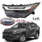Fit 2022 2023 Toyota RAV4 XLE Halogen Headlight W/ LED DRL Left Driver Side