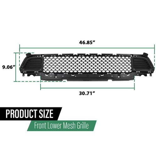 Solid Spare Front Bumper Lower Grille Grill Fit For 2019-2023 Jeep Cherokee #68288039AB