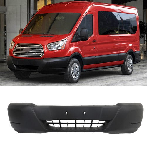 Solid Spare For Ford Transit-150 2015-2019 Replacement Front Lower Bumper Cover Fascia Black