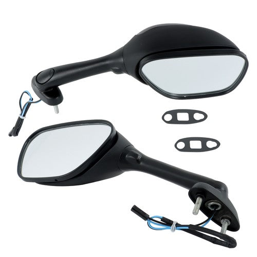 Solid Spare Black Mirrors Smoke Turn Signals For Suzuki GSXR 600 750 1000 2005-2015 New