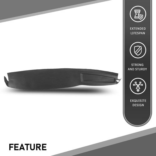 Solid Spare Fit For 02-05 Dodge Ram 1500 2500 3500 TPE Dash Cover Dash Board Overlay Black