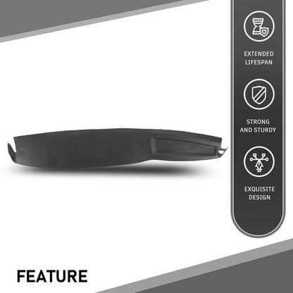 Solid Spare Fit For 02-05 Dodge Ram 1500 2500 3500 TPE Dash Cover Dash Board Overlay Black