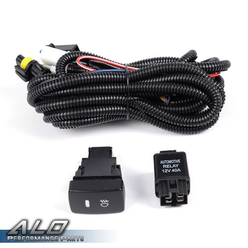 Solid Spare Fit For 2010-2011 Honda CR-V CRV Clear Fog Lights Driving Lamps w/Switch+Harness