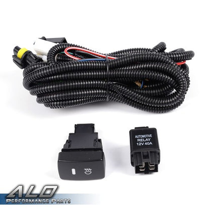 Solid Spare Fit For 2010-2011 Honda CR-V CRV Clear Fog Lights Driving Lamps w/Switch+Harness