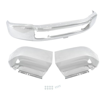 Solid Spare Chrome Split Front Bumper Suit For Ford F-250 F-350 2020-2022 New Front Bumper