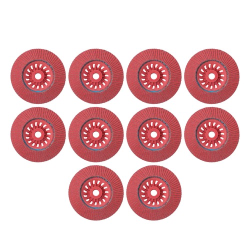 Solid Spare 10 PCS Type 29 Ceramic Grain Flap Sanding Discs 4-1/2" x 7/8" 80 Grits