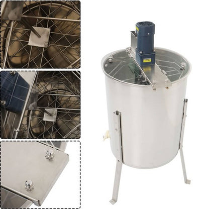 Solid Spare Electric Honey Extractor Beekeeping Equipment 4/8 Frames Stainless Steel 140W