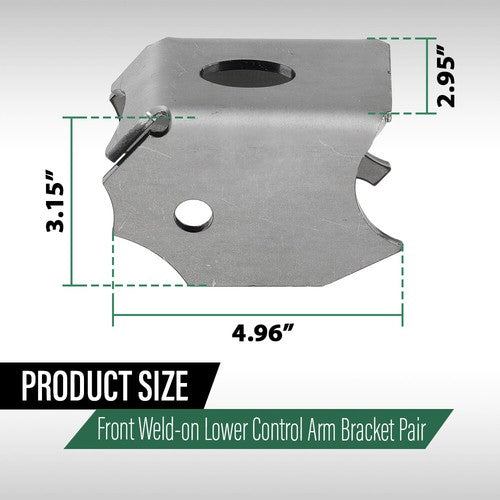 Solid Spare Heavy Duty Front Lower Control Arm Bracket Fit For 07-18 Jeep Wrangler JK JKU