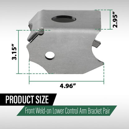 Solid Spare Heavy Duty Front Lower Control Arm Bracket Fit For 07-18 Jeep Wrangler JK JKU