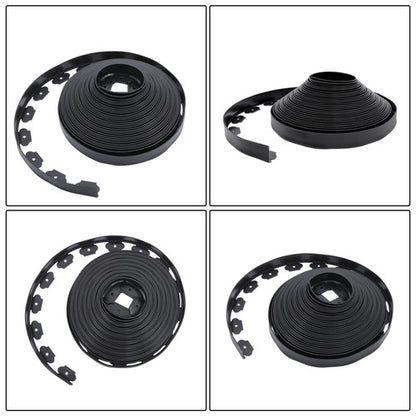 Solid Spare L-shaped 100FT Garden Edge Lawn Grass Stone Isolation Strip 64pcs Anchoring New