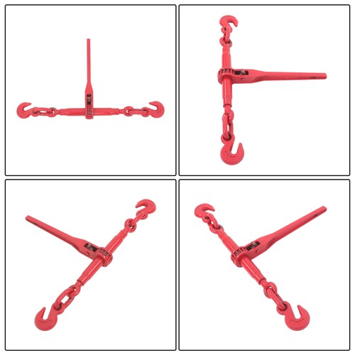 Solid Spare 3/8in-1/2in×10ft G80 Chain and Bundle Kit Steel Red 9215lbs Width 24-31in Steel