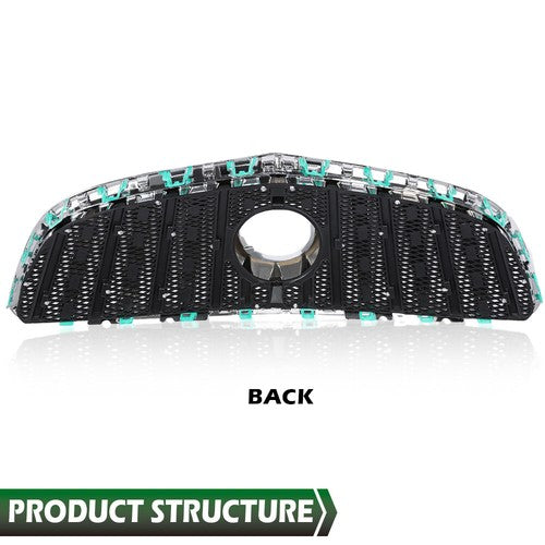 Solid Spare Fit For 2010-2013 Buick Lacrosse Front Bumper Upper Grille Grill w/ Chrome Trim
