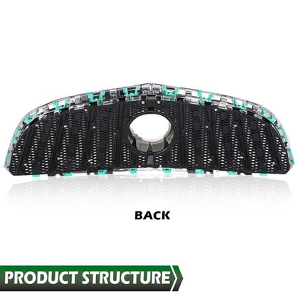Solid Spare Fit For 2010-2013 Buick Lacrosse Front Bumper Upper Grille Grill w/ Chrome Trim