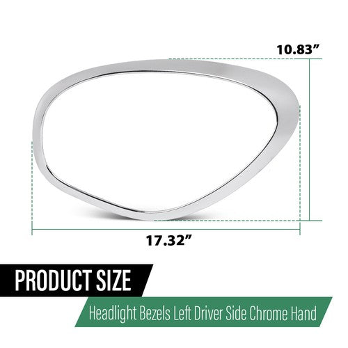 Solid Spare Headlight Trim Bezel Fit For 11-16 Mini Cooper Countryman Left Driver Side