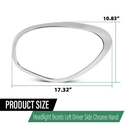Solid Spare Headlight Trim Bezel Fit For 11-16 Mini Cooper Countryman Left Driver Side