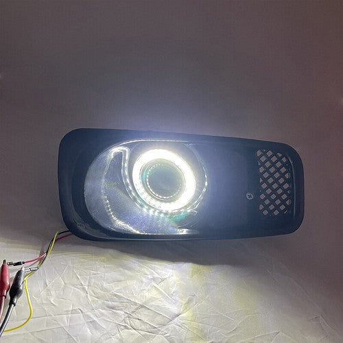 For 1999-2000 Honda Civic JDM Front LED Double colour Fog Lights Lamps DRL Pair