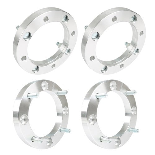 Solid Spare Silver 4Pcs Wheel Spacers 4x156 1" 131mm M12x1.5 For Polaris Polaris RZR 2015+