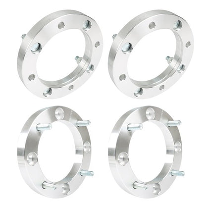 Solid Spare Silver 4Pcs Wheel Spacers 4x156 1" 131mm M12x1.5 For Polaris Polaris RZR 2015+