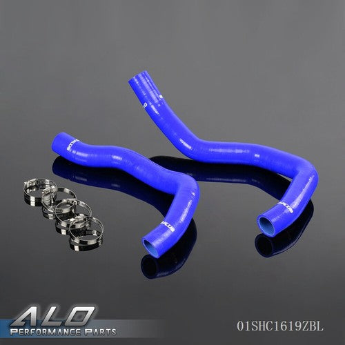 Solid Spare Fit For 89-94 Nissan 240SX KA24DE S13 Silicone Radiator Hose+Clamps Kit Blue