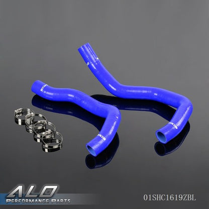 Solid Spare Fit For 89-94 Nissan 240SX KA24DE S13 Silicone Radiator Hose+Clamps Kit Blue