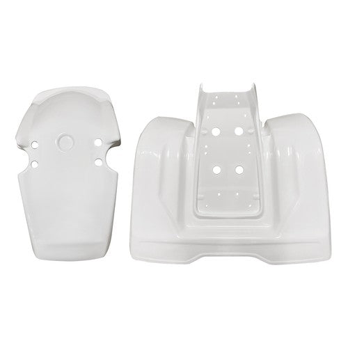 Solid Spare ABS Plastic White Front + Rear Fender For 1983 1984 1985 Honda ATC200X 3-Wheeler