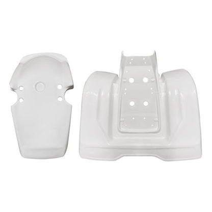 Solid Spare ABS Plastic White Front + Rear Fender For 1983 1984 1985 Honda ATC200X 3-Wheeler
