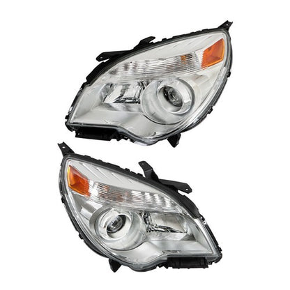 Solid Spare Passenger + Driver Clear For Chevy Equinox 2011-2015 Headlights Front Projector