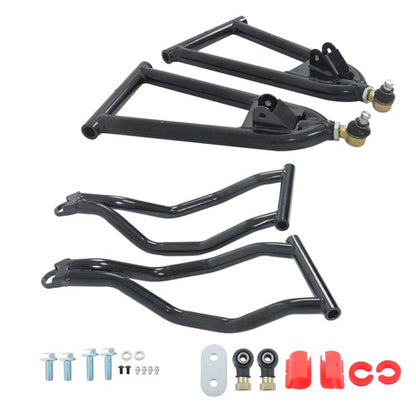 Solid Spare High Clearance 1.5" Forward A-Arm - BLACK For Polaris RZR S 800 / 4 800
