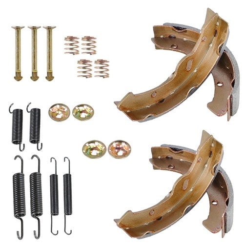 Solid Spare Golf Cart Brake Shoes& Spring Kit Fit For E-Z-GO TXT Medalist 1997-Up RXV 2008+